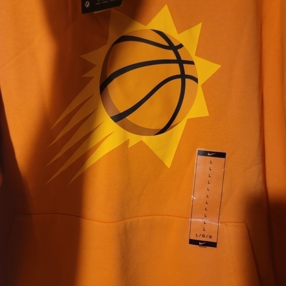 Jordan Brand NBA Phoenix Suns Sunburst-Orange Hoodie CW1096-843 Men’s Sz Large - Picture 5 of 6